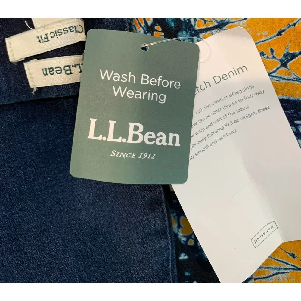 LL Bean Womens Classic Fit Superstretch Pull On Pants Petite Size 16P NEW 504396